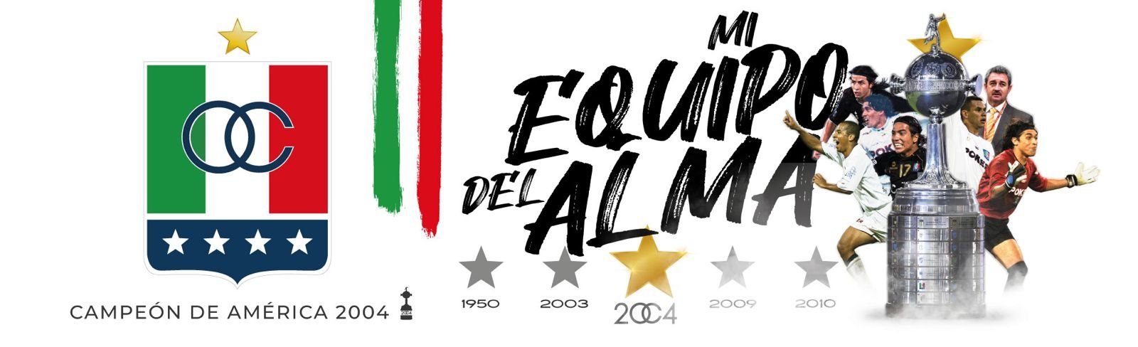Once Caldas — Equipo del alma, banner con jugadores